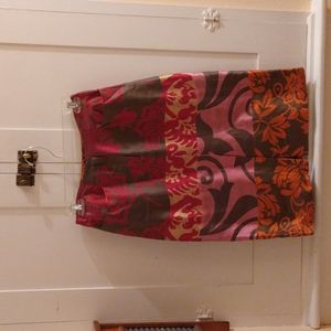 Vintage Oscar de la Renta silk skirt Sz 4